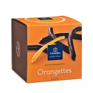 Χάρτινο κουτί Leonidas κύβος με 300γρ orangettes