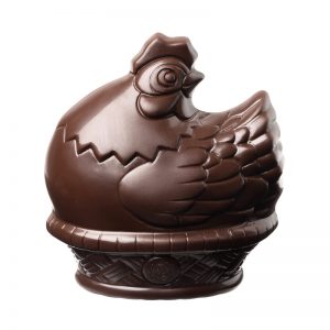 Πασχαλινή σοκολατένια φιγούρα κότα με μαύρη σοκολάτα Leonidas 400γρ