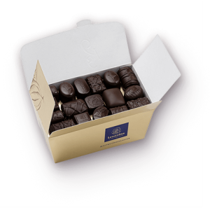 Κλασικό κουτί ballotin Leonidas με 750γρ σοκολατάκια Leonidas (μαύρη σοκολάτα)