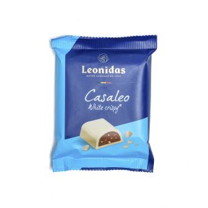 Λευκή σοκολάτα (ταμπλέτα) Leonidas γεμιστή πραλίνα και piffed rice 75γρ